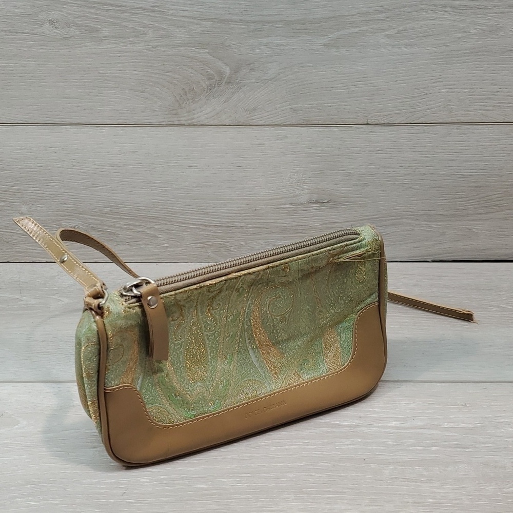Dolce & gabbana green jacquard crossbody mini bag evening bag RARE